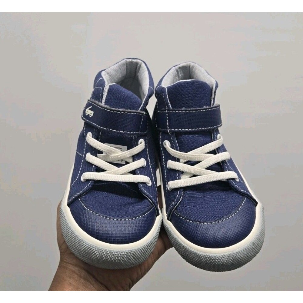 See Kai Run Basics Toddler Belmont High Top Hook and Loop Playground Sneakers 12 - Picture 5 of 6